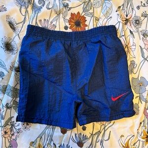 Nike Navy Blue Nylon Shorts Size 18 Months